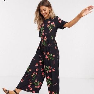 ASOS Floral Black Jumpsuit